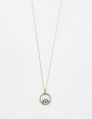 14K Gold Plated Göz Kolye