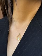 14K Gold Plated Göz Kolye