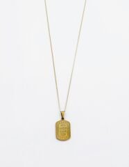 14K Gold Plated Ayet Kolye