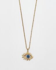 22K Gold Plated Big Eye Kolye