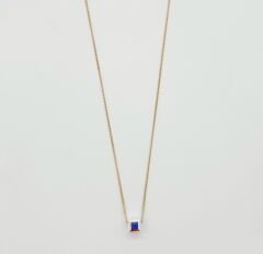 18K Rose Gold Plated Hologram Küp Kolye