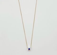 18K Rose Gold Plated Hologram Küp Kolye