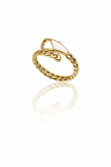 14K Gold Plated White Beld Yüzük