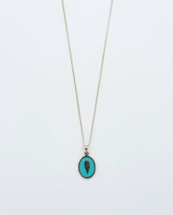 14K Gold Plated Firuze Kanat Kolye