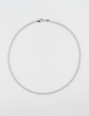 White Gold Plated Su Yolu Kolye