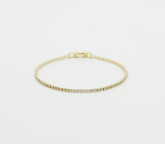 14K Gold Plated Mini Su Yolu Bileklik