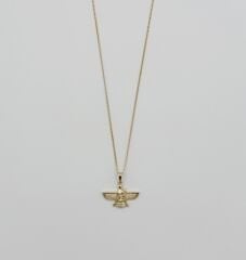 14K Gold Plated Wings Kolye