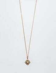 18K Rose Gold Plated Krizantem Kolye