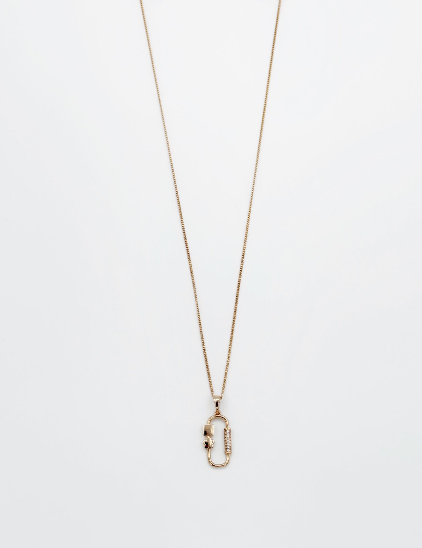 18K Rose Gold Plated Figür Kolye