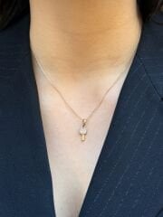 18K Rose Gold Plated Little Key Kolye