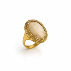 14K Gold Plated Luce di Terra Yüzük