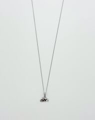 White Gold Plated Bulut Kolye