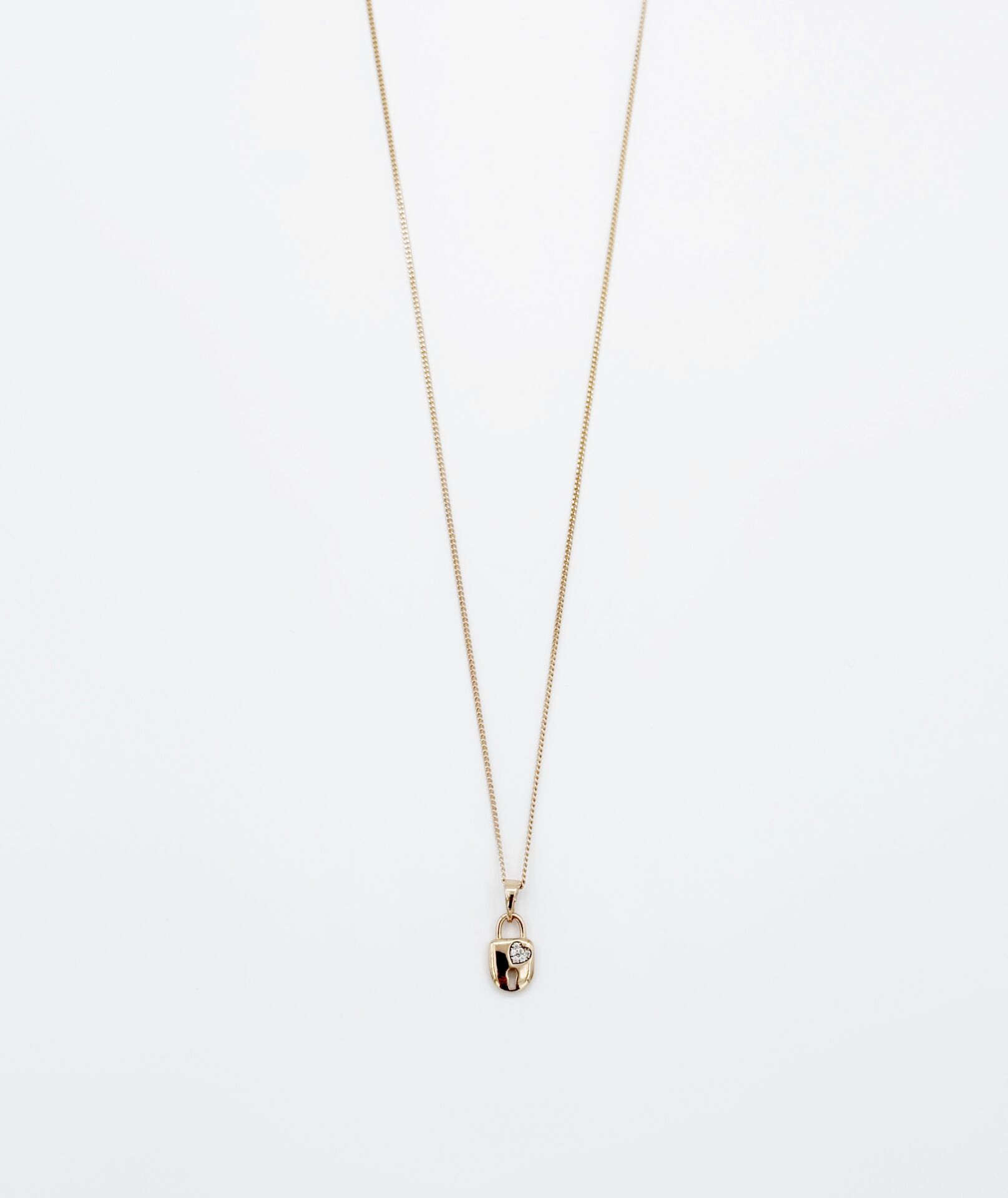 18K Rose Gold Lock Kolye