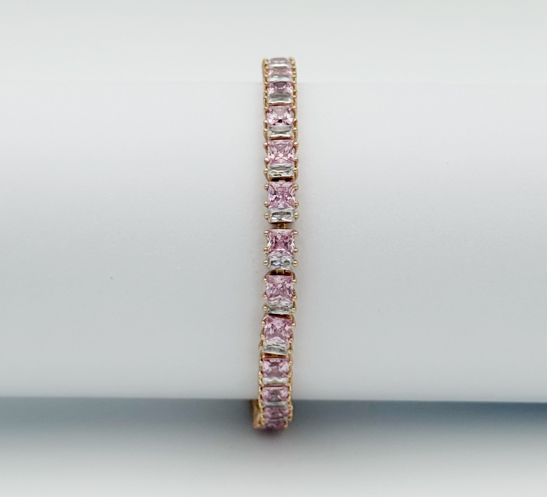 18K Rose Gold Plated Pink Sweety Su Yolu Bileklik