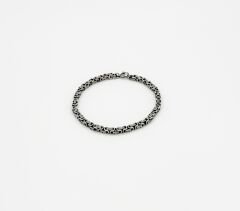 Etnik Stil Çelik Erkek Kral Zincir Bileklik