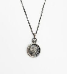 SİLVER 925 ERKEK PUSULA KOLEKSİYON KOLYE