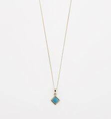 14K Gold Plated Blu Bonne Kolye