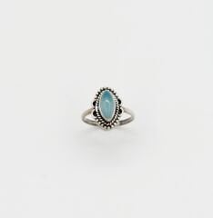 925 GÜMÜŞ AQUAMARİN VİNTAGE YÜZÜK