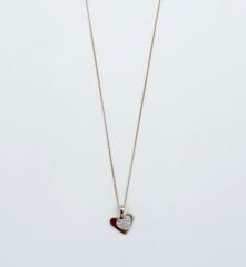 18K Rose Gold Plated Twins Love Kolye