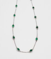 925 SİLVER GRASSY ELEGANCE KOLYE