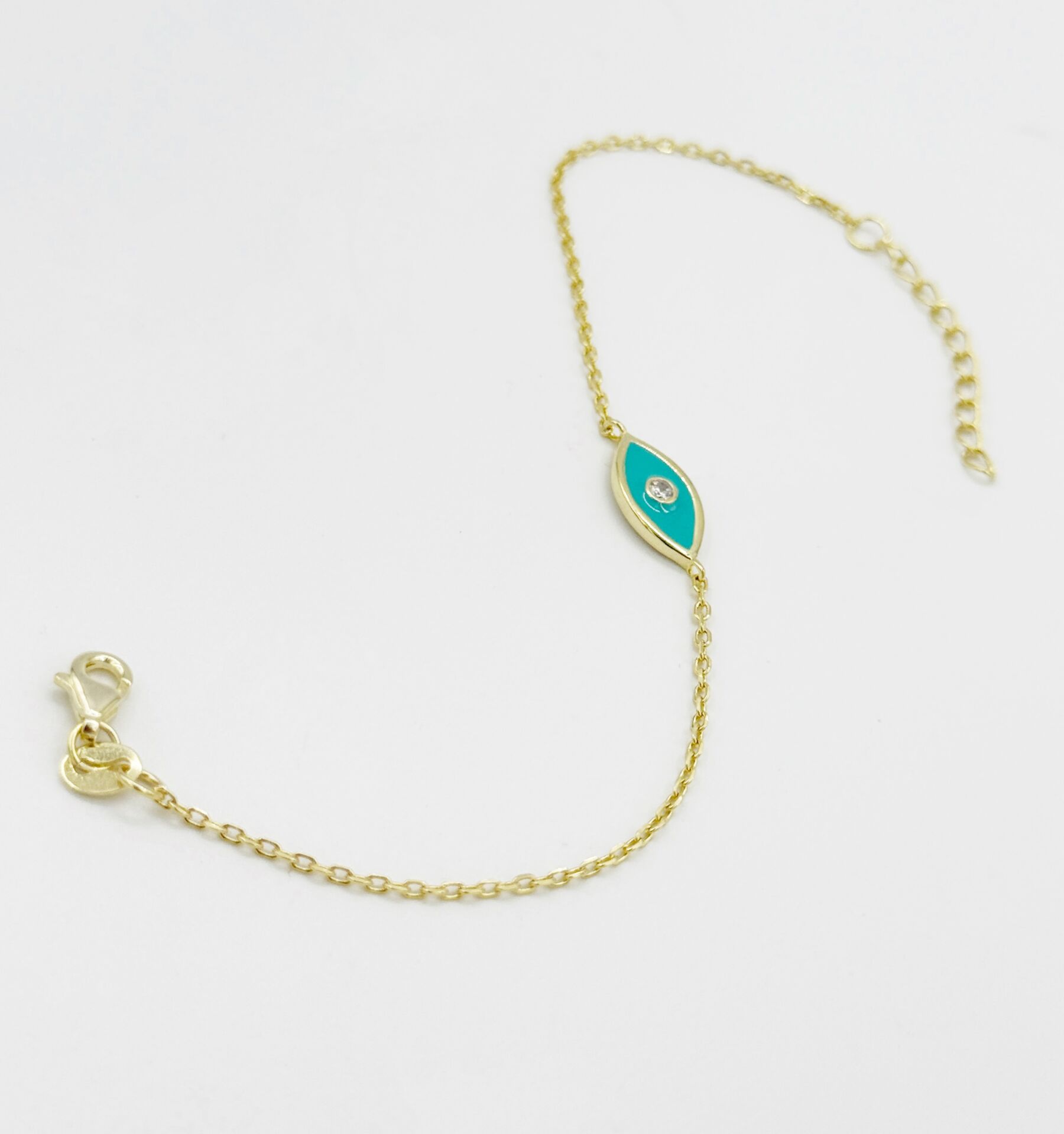 925 SİLVER BLUE EYE MİNİ BİLEKLİK