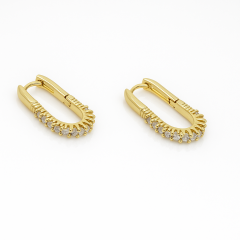 14K Gold Plated Clair Hoop Küpe