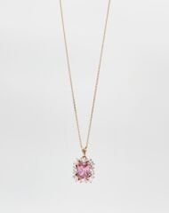 18K Rose Gold Plated Pembe Sultan Baget Kolye
