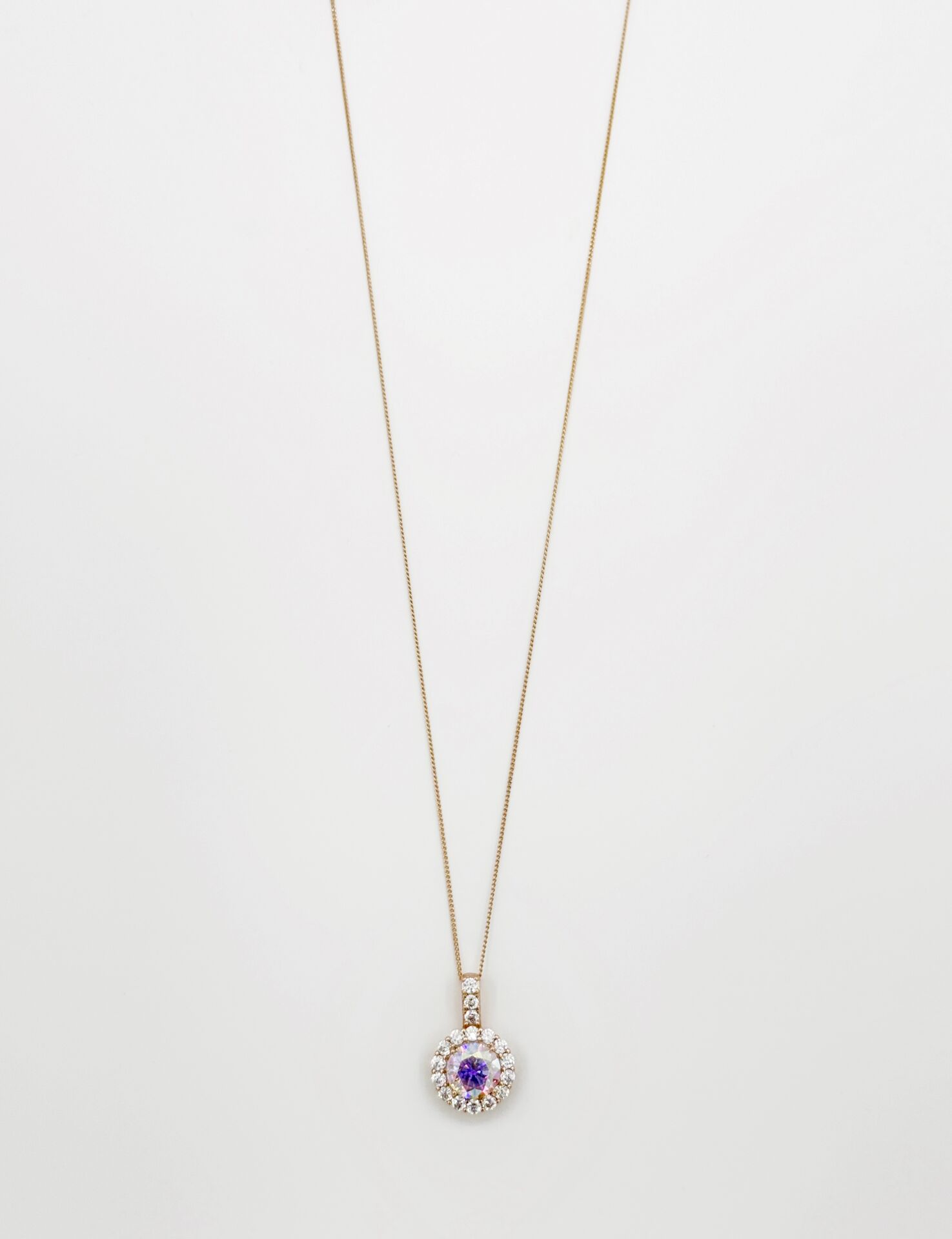 18K Rose Gold Plated Yeşil Diva Kolye