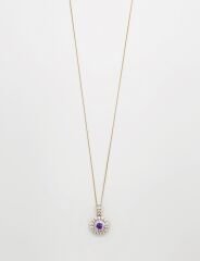 18K Rose Gold Plated Yeşil Diva Kolye