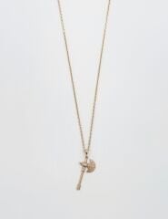 18K Rose Gold Plated Balta Kolye