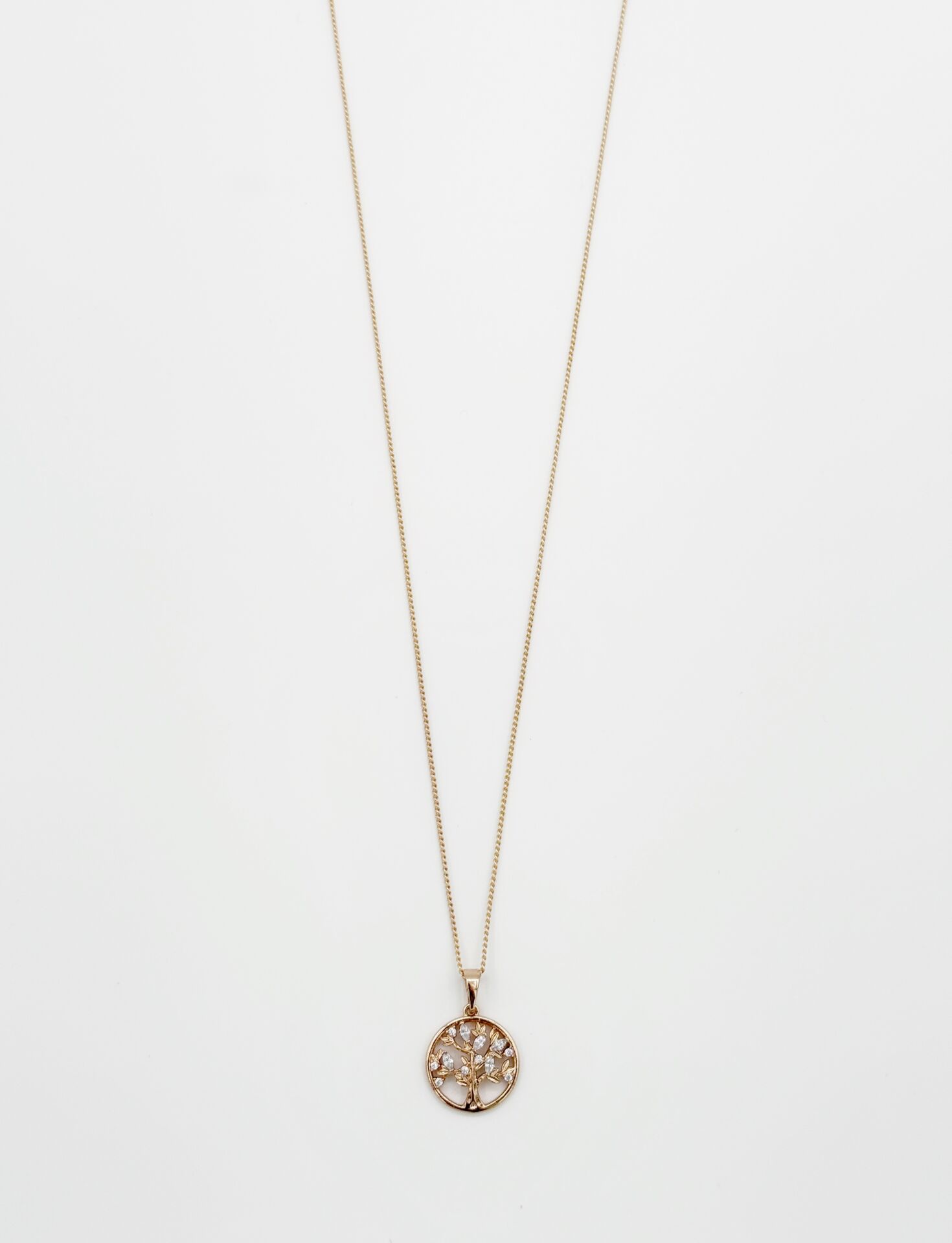 18K Rose Gold Plated Mini Hayat Ağacı Kolye