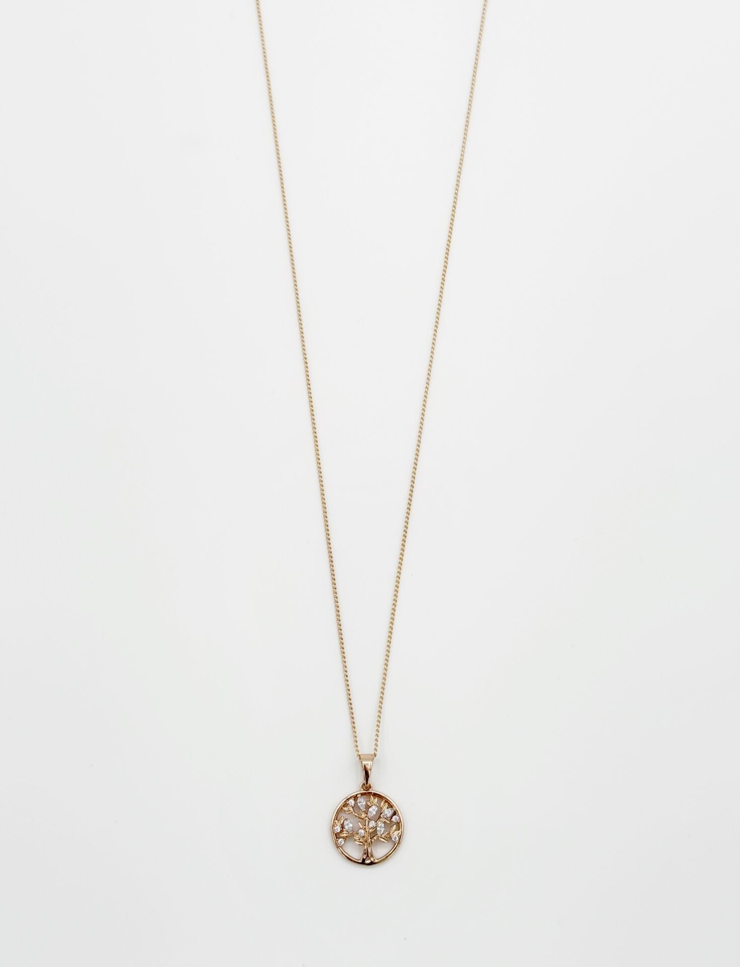 18K Rose Gold Plated Mini Hayat Ağacı Kolye