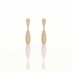 14K Gold Plated Fiona Drop Küpe