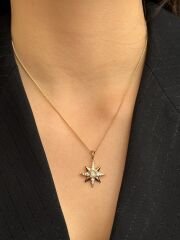 18K Rose Gold Plated Sirius Kolye