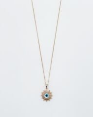 18K Rose Gold Plated Nazar Güneşi Kolye