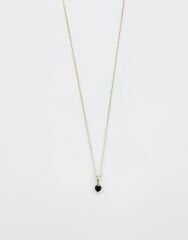 14K Gold Plated Black Love Kolye