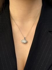 White Gold Plated Pearl Dream Kolye