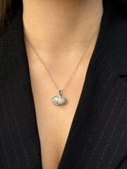 White Gold Plated Pearl Dream Kolye