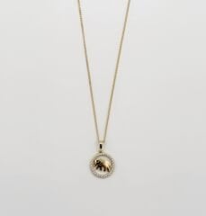 14K Gold Plated Lucky Elephant Kolye