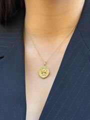 14K Gold Plated Elizabeth Kolye