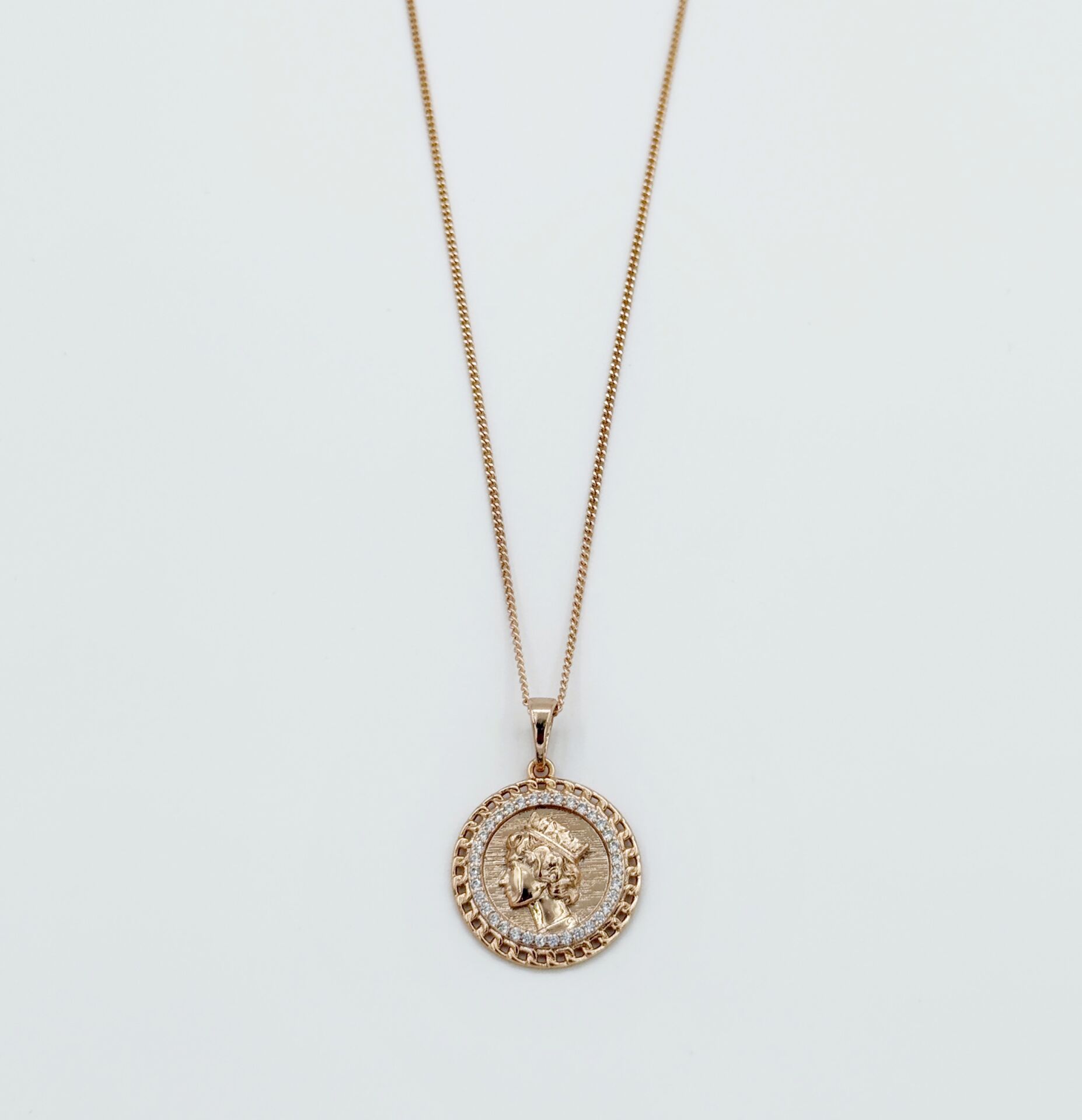 18K Rose Gold Plated Elizabeth Kolye