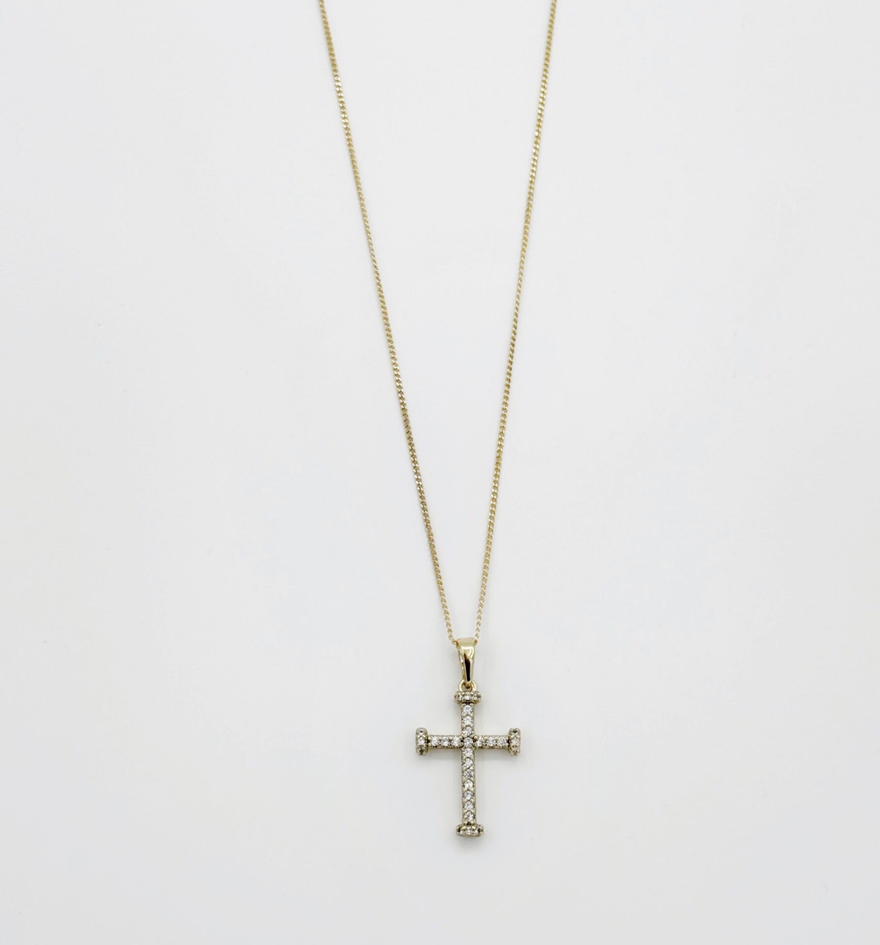 14K Gold Plated Nailor Cross Kolye