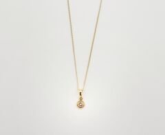 14K Gold Plated Minimal Classic Kolye