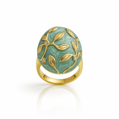 14K Gold Plated Verdeoro Yüzük