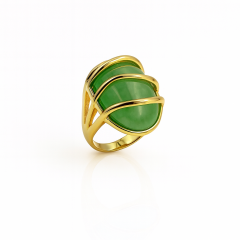14K Gold Plated Smeralda Yüzük