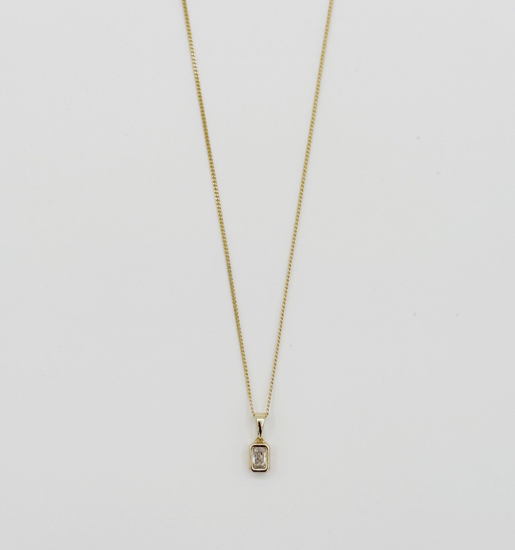 14K Gold Plated Dia Baget Kolye