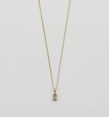 14K Gold Plated Dia Baget Kolye