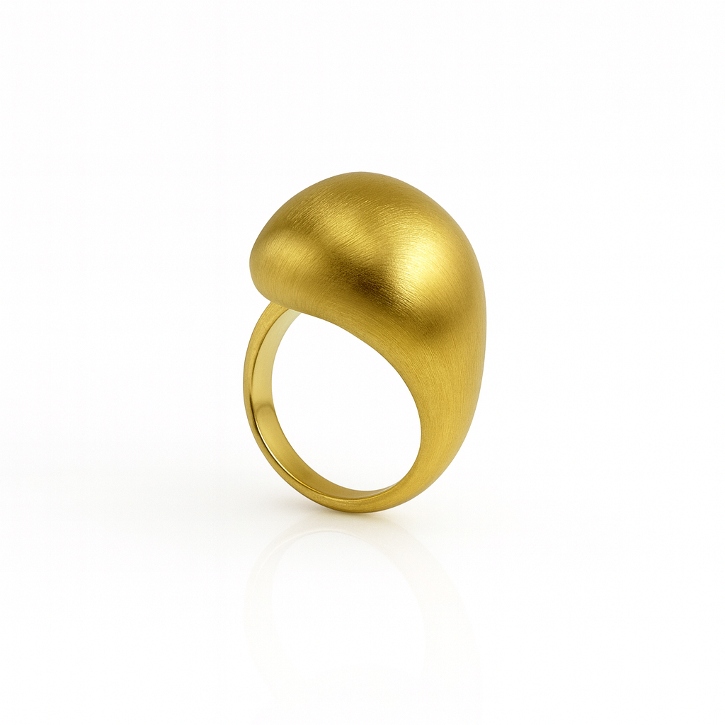 14K Gold Plated Forma Viva Yüzük