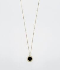 14K Gold Plated Solar Eclipse Kolye