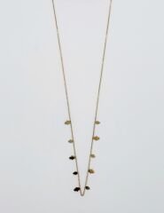 14K Gold Plated Mini Fatma Ana Eli Kolye